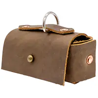 The Pooparazzi Pouch - Leather Dog Poop Bag Carrier - Master