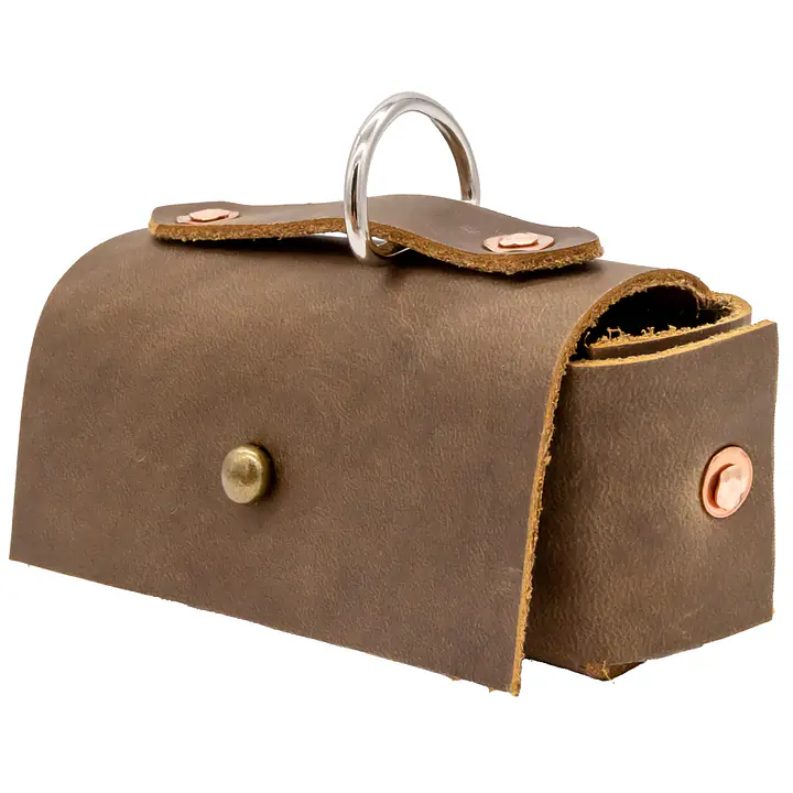 The Pooparazzi Pouch - Leather Dog Poop Bag Carrier - Master