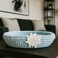 Handmade, Cozy, Crocheted Cat Bed - Master